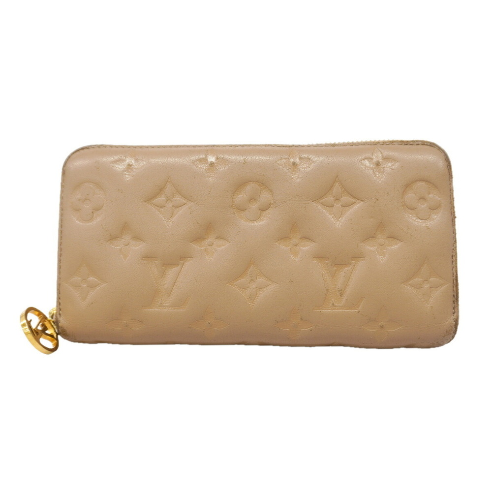 Louis Vuitton Monogram Coussin Zippy Wallet M81511 Taupe (Women's)